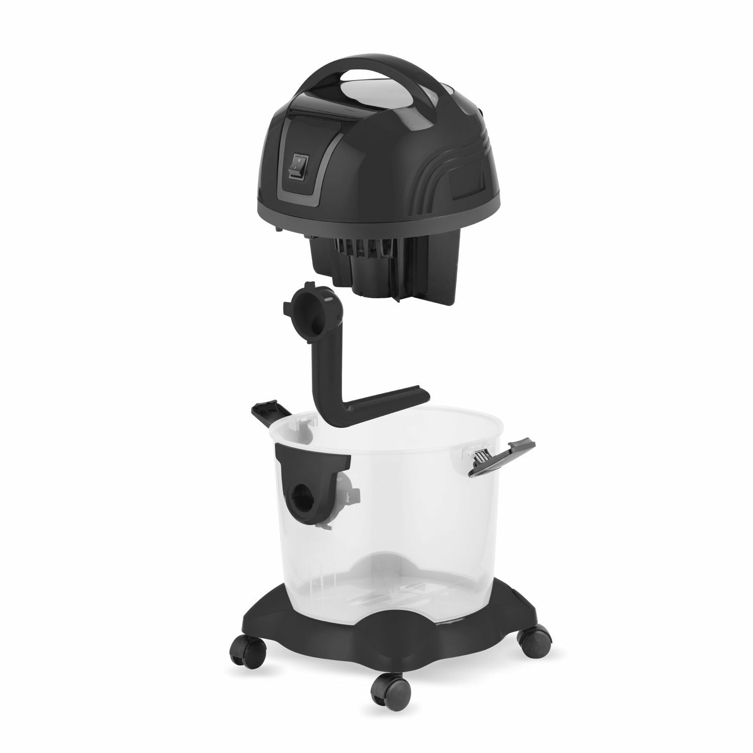 DICTROLUX - Aspirapolvere per solidi e liquidi con funzione soffiatore 9 litri Serie 402 1200 Watt - Grey Thiago
